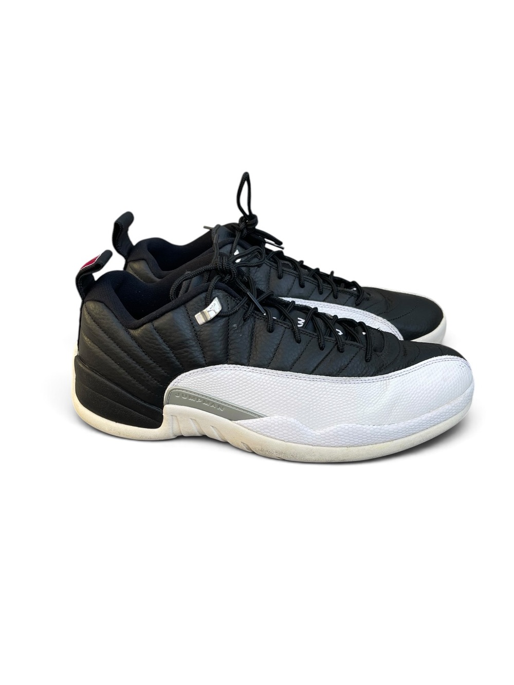 Nike Air Jordan 12 Retro Low Playoffs Black White Red 308317-004 Size 12 EUC 23